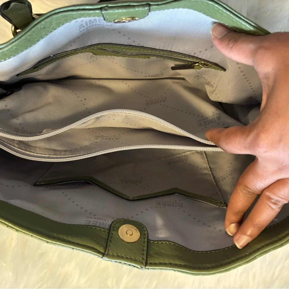 Aimee Kestenberg Olive Quilted Shoulder Bag - Picture 5 of 9